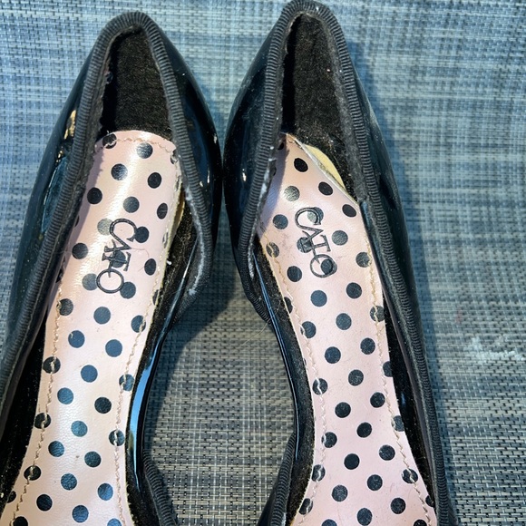 Cato black bow open toe heel - Picture 3 of 7